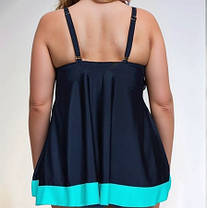 Купальник слитный 2025 25061  Fuba черный-бирюзовый(В НАЛИЧИИ ТОЛЬКО 50 52 54 56 58 УКР р-ры), фото 3