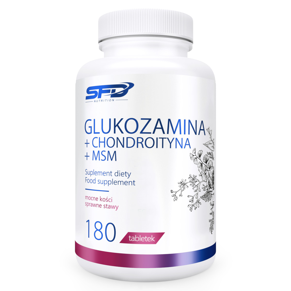 Для зв'язок і суглобів SFD Nutrition Glukozamina + Chondroityna + MSM 180 таб.