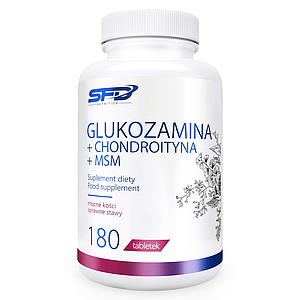 Для зв'язок і суглобів SFD Nutrition Glukozamina + Chondroityna + MSM 180 таб.
