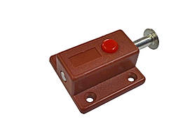 Шпінгалет пластиковий з кнопкою.