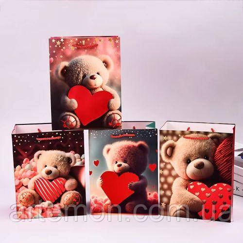 Пакет подарунковий паперовий L "Teddy" 30*41.5*12см Stenson R97007-L [Склад зберігання: Одеса №3]