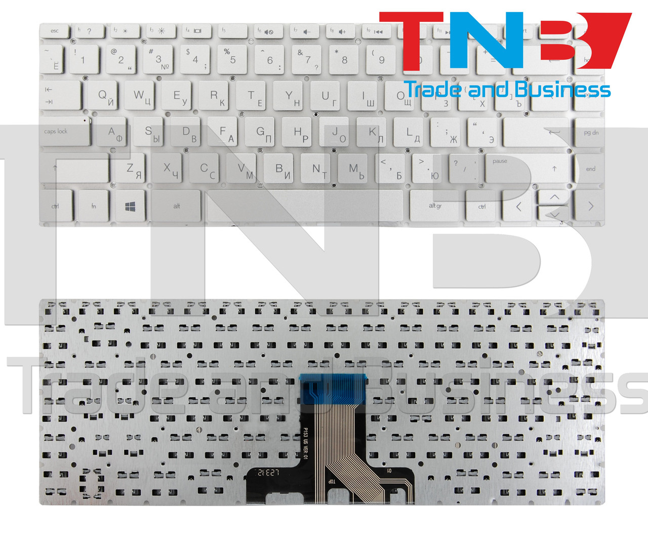 Клавіатура HP Pavilion 14-CE 14-CC 14-CB 14-CK 14-CM 14-DA 14-CF 14-DF 14-DG Срібляста без рамки RUUS