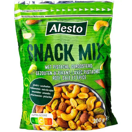 Суміш горіхів підсолених Alesto Snack Mix, 200 гр
