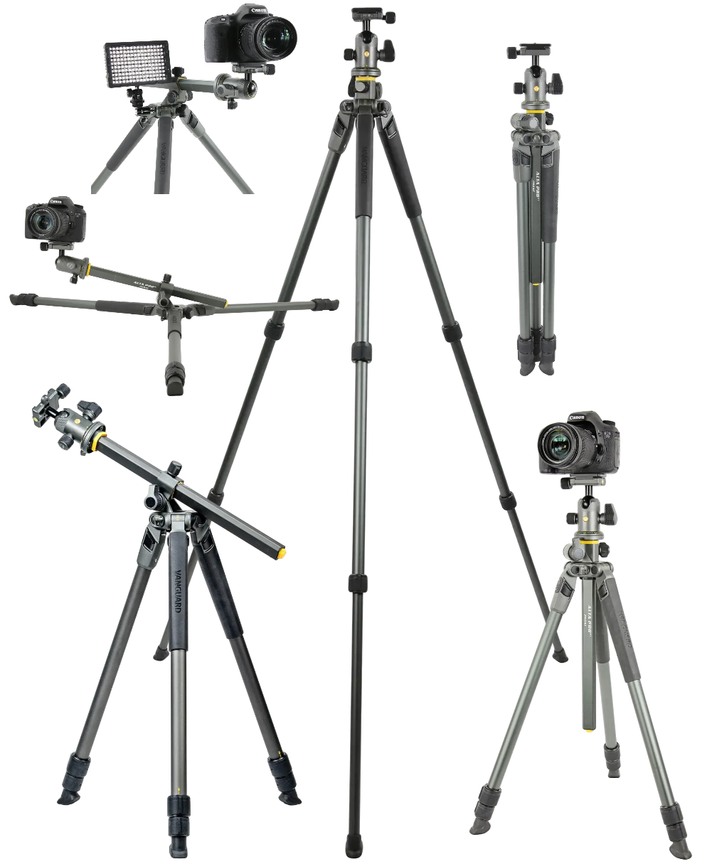 Штатив Vanguard Alta Pro 2+ 263AB 100 | Алюмінієвий трипод з кульовою головкою, фіксацією кута нахилу та платформою Arca-Swiss