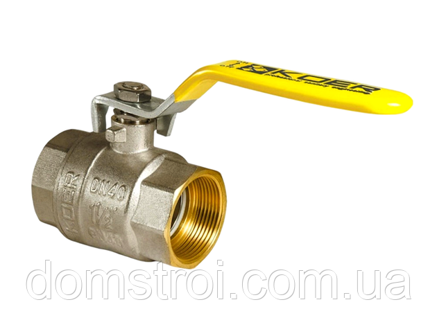 Кран кульовий латунний газовий 3/4" ГГ ручка KOER KG.214 (KR0113), фото 1