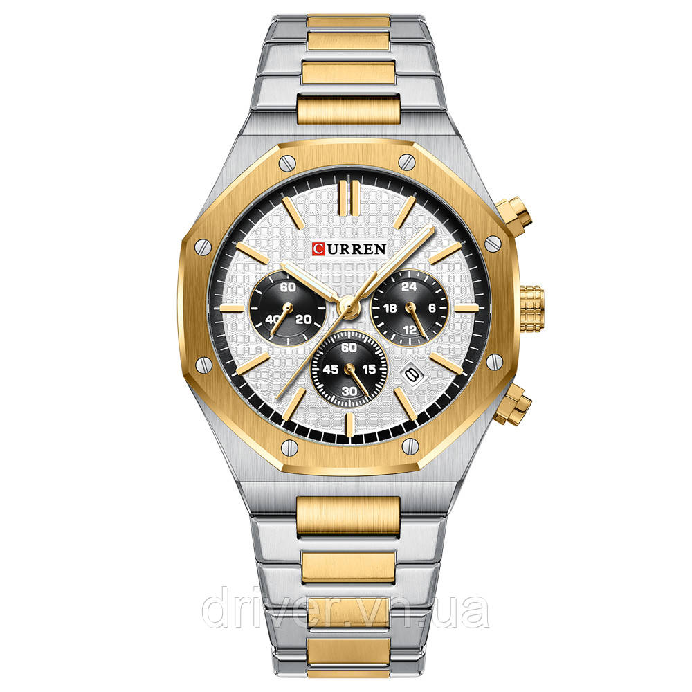 Curren 8440 Silver-Gold-White, фото 1