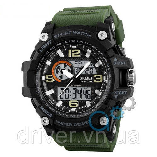 Skmei 1283 Black-Military Wristband., фото 1