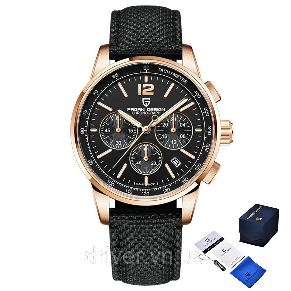 Pagani Design YS008 Rose Gold-Black, фото 1