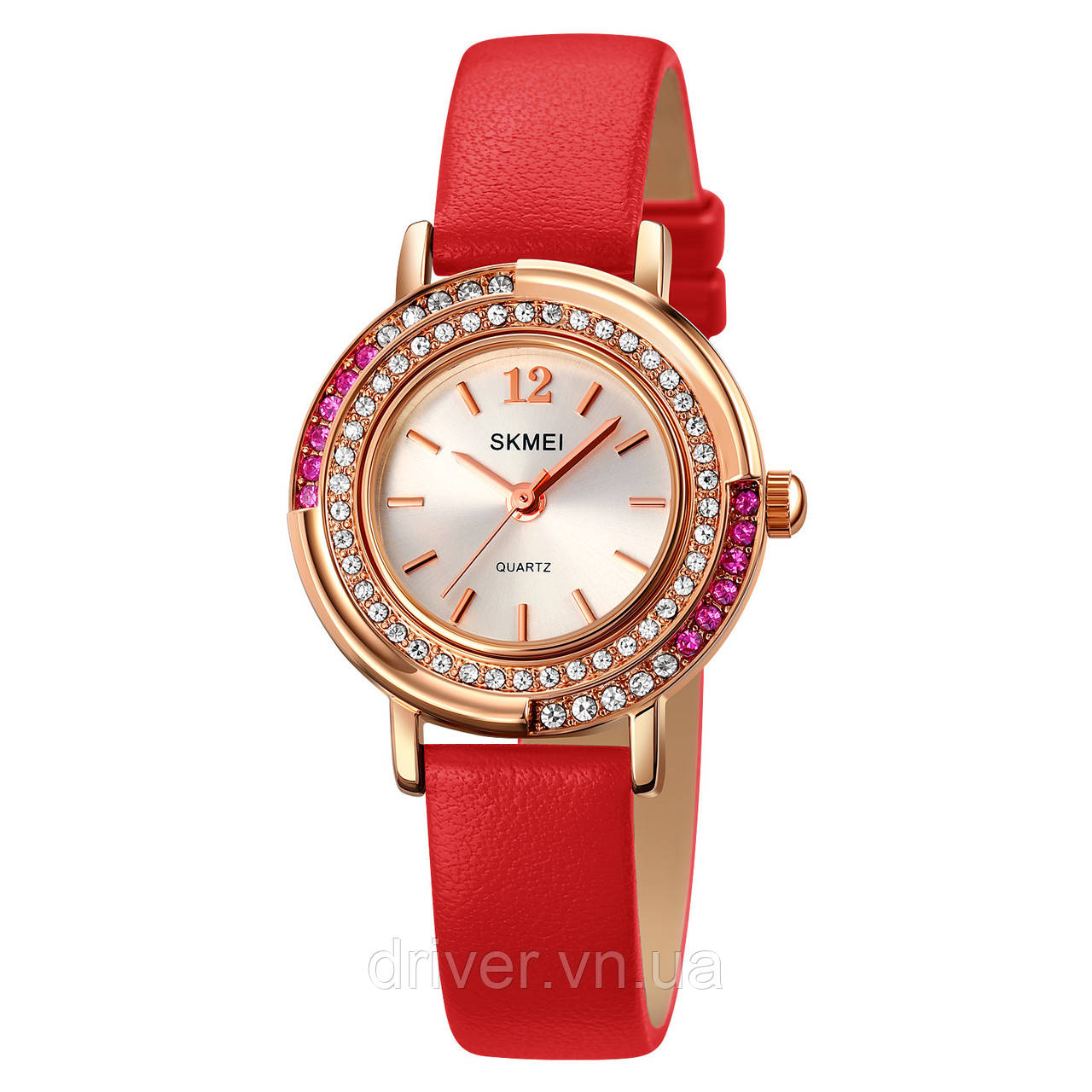Skmei 1855RGRD Rose Gold-Red, фото 1