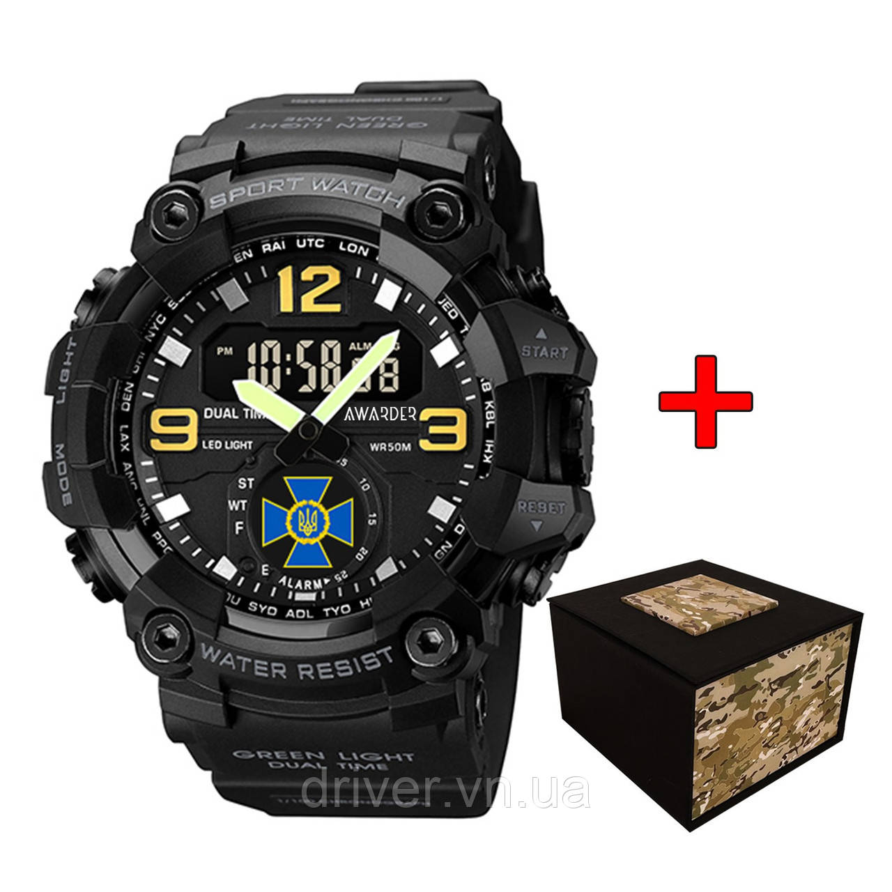 Awarder 003BKSBU СБУ Чорні + Коробка., фото 1