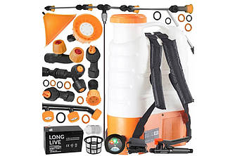 Обприскувач акумуляторний majster polska mp-0350 16л 35w 12v 8ah (з набором насадок) mp0350