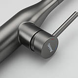 Змішувач для кухні GAPPO G4398-41 з висувним виливом, нерж. сталь, Ø35, збройова сталь, фото 7