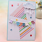 Ніж для створення вирубки із картона Трикутники NOZ178, фото 2