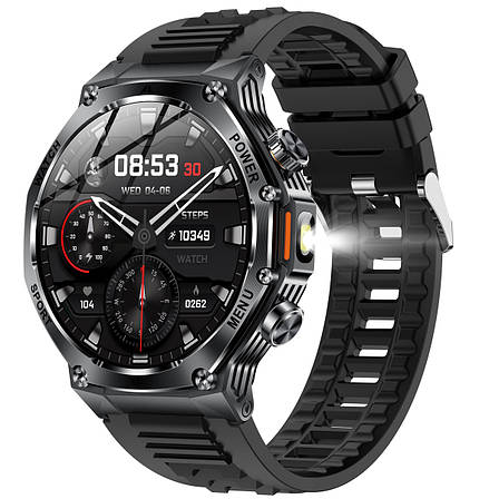 Розумний смарт годинник Smart Surf X Pro Black Rubber 2 ремінці, фото 1