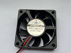 Вентилятор HONGWEI 60x60x15mm 12v для голів, підсилювачів