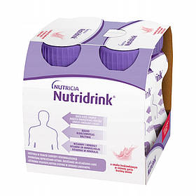 Nutridrink зі смаком полуниці, рідкий 4 x 125 мл