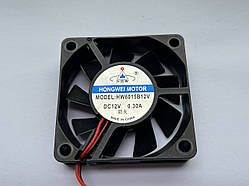 Вентилятор HONGWEI 60x60x15mm 12v для голів, підсилювачів
