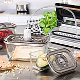 Набір контейнерів, вакуумний набір Caso VacuBoxx Eco-Set 1177 скляні 3шт, фото 6