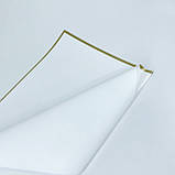 Калька для квітів 🌷 "Золотий край", бежева, 58*58 см, (20 аркушів), фото 4