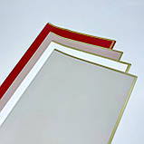 Калька для квітів 🌷 "Золотий край", бежева, 58*58 см, (20 аркушів), фото 5