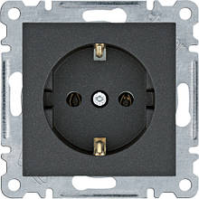Розетка Hager Lumina, 2P+E, чорний (WL1053)