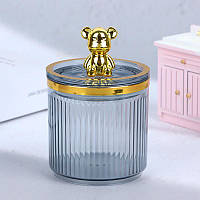 Баночки для зберігання ватних дисків і паличок 13,5х9х8,8 см