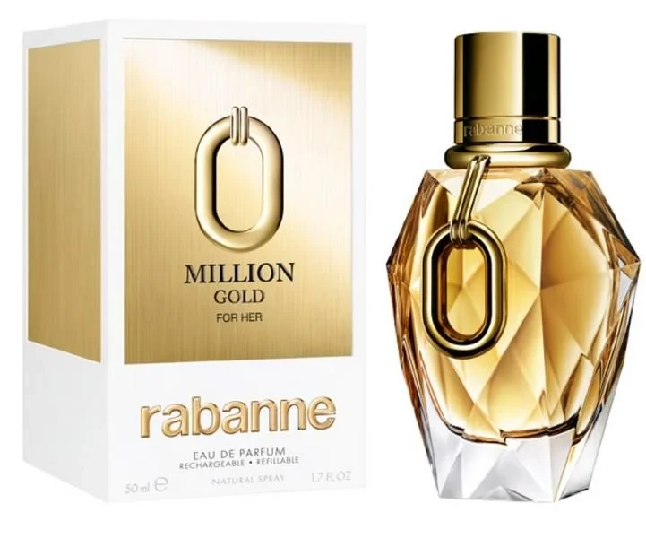 Жіноча парфумована вода Paco Rabanne Million Gold For Her 90мл (магнітна стрічка)