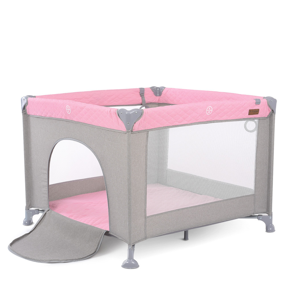 Манеж дитячий ігровий EL CAMINO CASTLE ME 1097 Pink Gray рожевий "tovarka"
