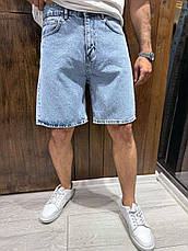 Чоловічі джинсові шорти John Lucca сині стильні шорти Мом, фото 5
