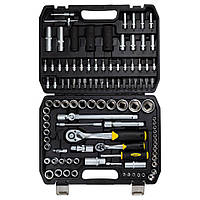 Набір насадок торцевих і біти 1/4" 1/2" 114 шт CrV SIGMA (6003781)