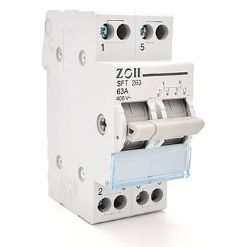 Voltronic SF219G-2P-63A автоматический выключатель с прозрачной крышкой и общим выходом