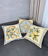 Набір наволочок декоративних гобеленових 45х45 см. подарунковий набір з 3х штук