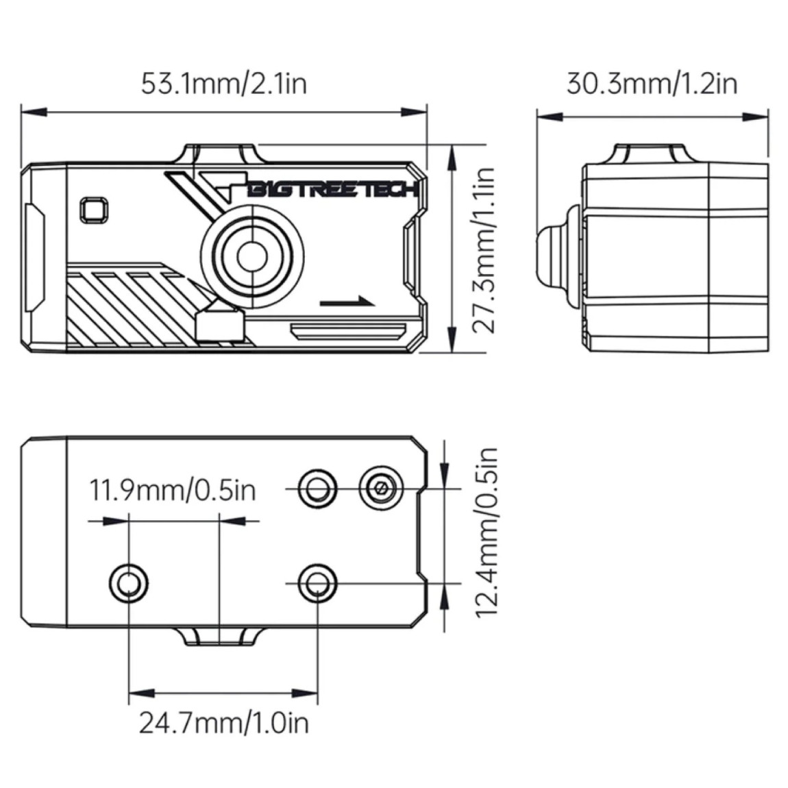 Датчик філамента Bigtreetech Smart Filament Sensor V2.0