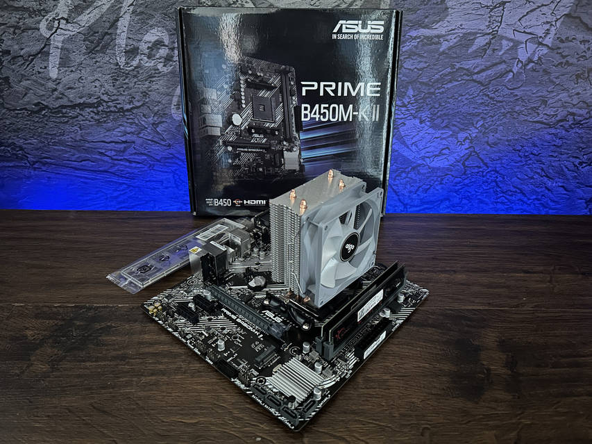 [セット品] B450M pro4 ＋ Ryzen5 2600 Игровой комплект Материнская плата B450 + AMD Ryzen 5 2600 + 16GB