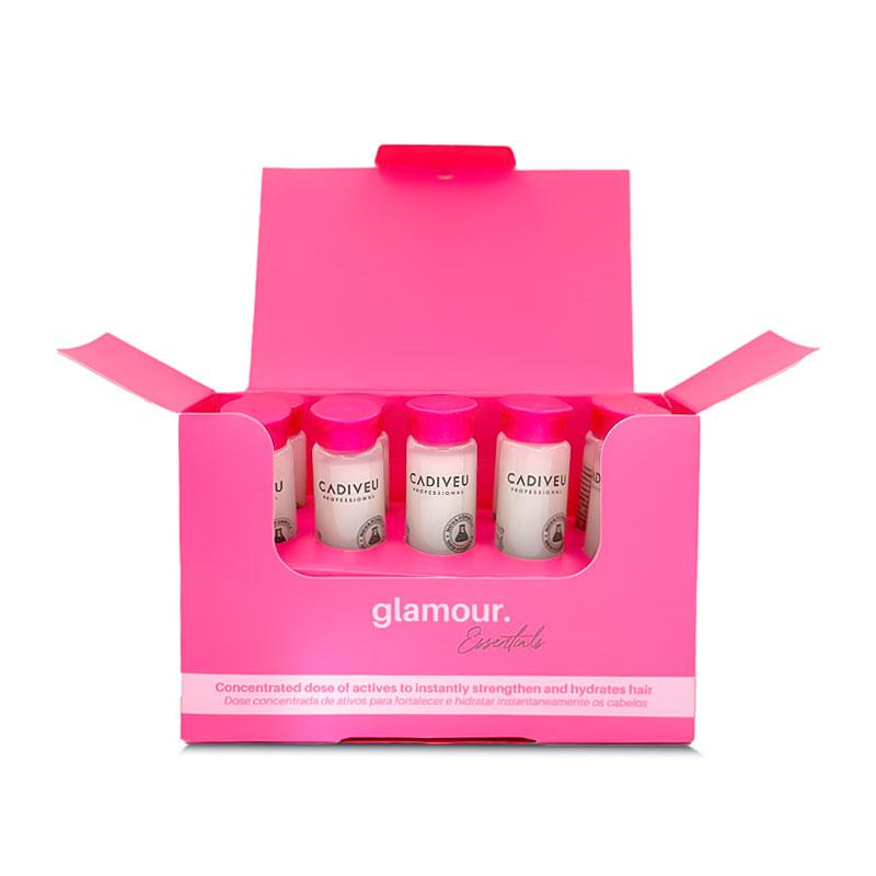 Відновлюючі ампули Cadiveu Glamour Plus - Instant Rebuilder Vial упаковка (10 ампул по 15 мл)