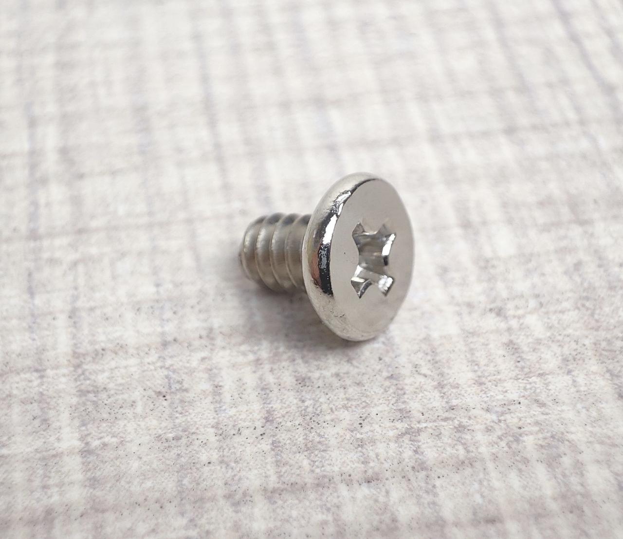 Гвинт кріплення жорстий диск HDD, UNC #6-32, довжина 5мм, 50шт, хром, плоска головка