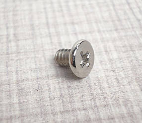 Гвинт кріплення жорстий диск HDD, UNC #6-32, довжина 5мм, 50шт, хром, плоска головка