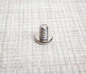 Гвинт кріплення жорстий диск HDD, UNC #6-32, довжина 5мм, 50шт, хром, плоска головка, фото 3