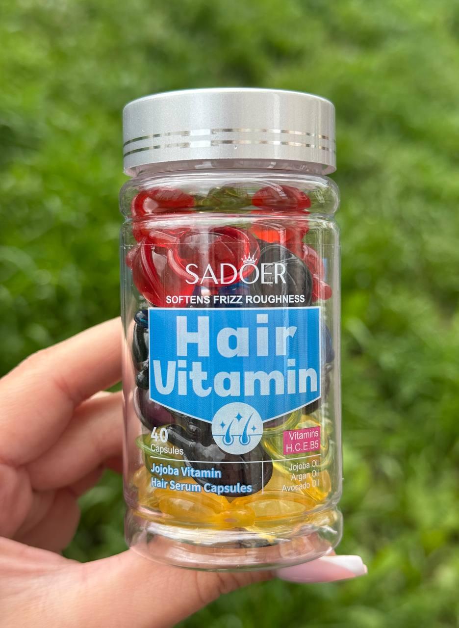 Сироватка для волосся в капсулах MIX з 6 кольорів Sadoer, 40 шт, фото 1