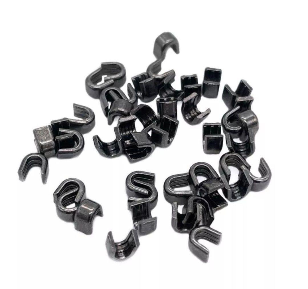 Верхні обмежувачі для застібки-блискавки тип 5 500шт/уп Блек нікель