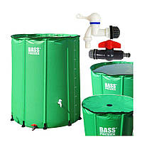 Бочка для дощової та технічної води 1000л Bass Polska 8000 Зелена