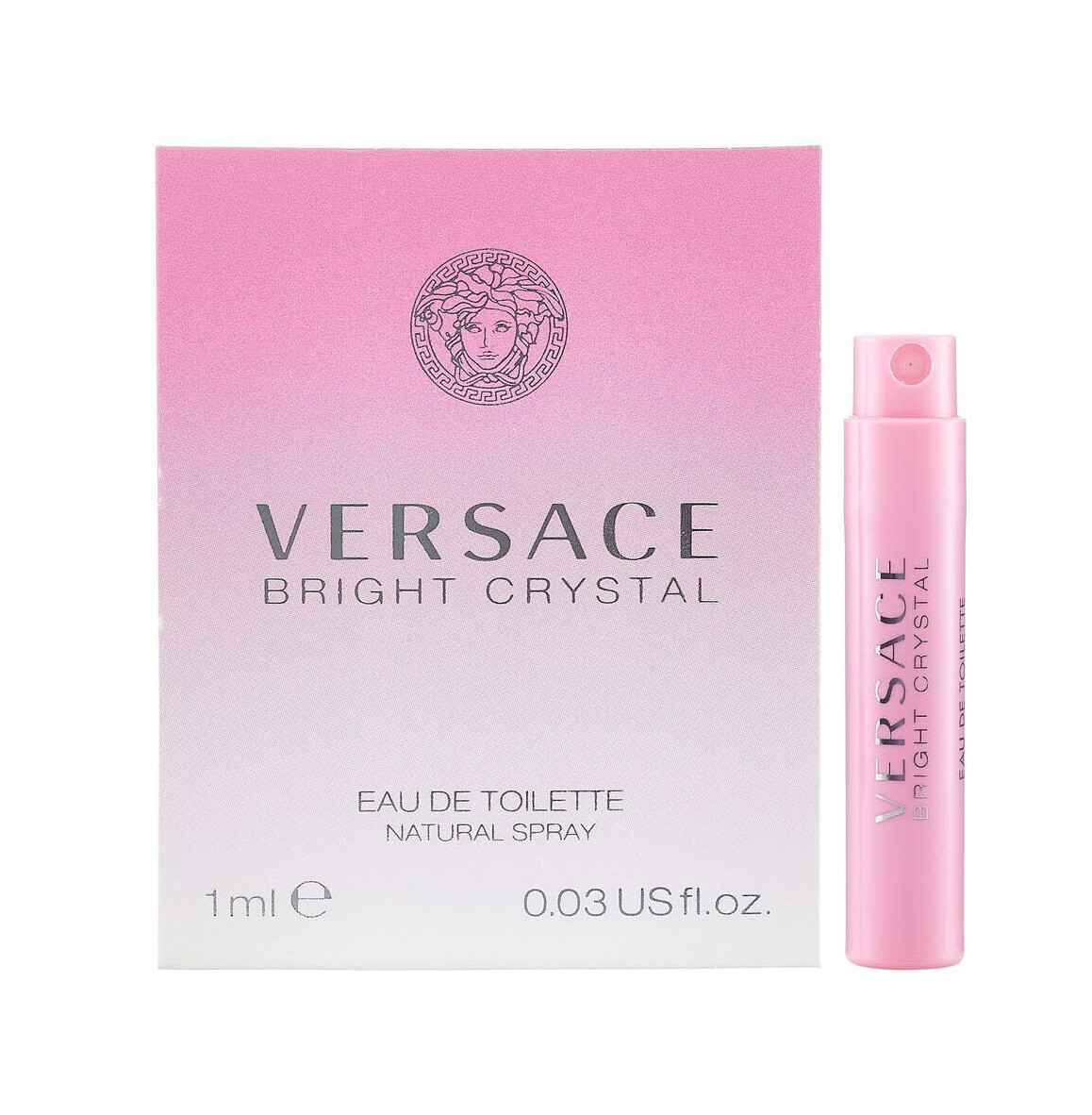 Оригінальний пробник жіночих парфумів Versace Bright Crystal 1ml туалетна вода, ніжний квітково-фруктовий аромат
