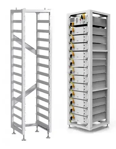 Стійка для високовольтної батареї Deye 3U-HRACK (12 батарей + BMS), фото 1