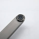 Змішувач високий GAPPO G1010-29 для накладного умивальника, збройова сталь, фото 4