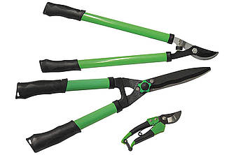 Набір садових ножиців MANNESMANN 3 шт (гілкоріз 600 мм+кущоріз 560 мм+секатор 190 мм) M63303