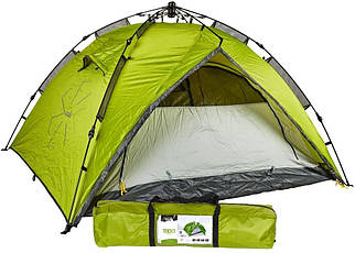 Автоматичний тримісний намет Norfin Tench 3 | Швидка збірка, два входи і два тамбура, водонепроникний