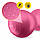 М'яч для фітнесу (арахіс) 4FIZJO Air Ball Peanut 45 x 90 см Anti-Burst Pink (P-5907739318565), фото 9