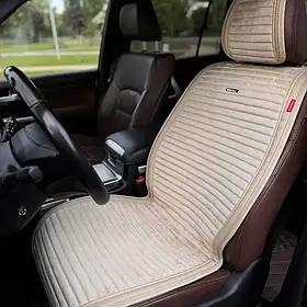 Накидки на передні сидіння CarFashion, модель MONACO FRONT, бежевий/бежевий