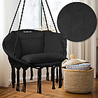 Гойдалка підвісна гніздо лелеки MalTec 60см 150кг чорна (Польща), фото 6