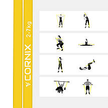 Еспандер-петля Cornix Power Band 6.4 мм 2-7 кг (гума для фітнесу та спорту) XR-0057 Poland, фото 2